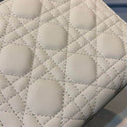 DIOR MINI LADY DIOR BAG LATTE ULTRAMATTE CANNAGE CALFSKIN – DOB040