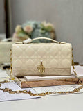 DIOR MISS DIOR MINI BAG BEIGE CANNAGE LAMBSKIN – DOB054
