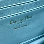 DIOR MISS DIOR MINI BAG BLUE CANNAGE LAMBSKIN – DOB051
