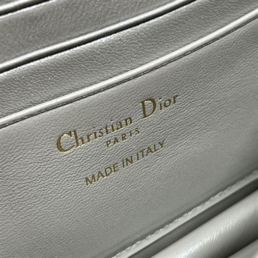 DIOR MISS DIOR MINI BAG GREY CANNAGE LAMBSKIN – DOB058