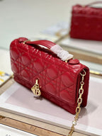 DIOR MISS DIOR MINI BAG RED CANNAGE LAMBSKIN – DOB052