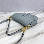 DIOR SADDLE BAG WITH STRAP BLUE – DOB033