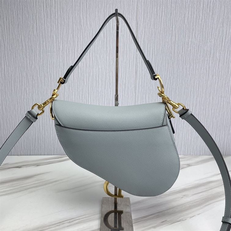 DIOR SADDLE BAG WITH STRAP BLUE – DOB033