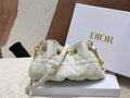 DIOR SMALL DIOR AMMI BAG WHITE SUPPLE MACROCANNAGE LAMBSKIN – DOB049