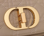 DIOR SMALL DIOR CARO BAG BEIGE SUPPLE CANNAGE CALFSKIN – DOB120