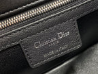 DIOR SMALL DIOR CARO BAG BLACK SUPPLE CANNAGE CALFSKIN – DOB117