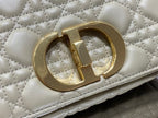 DIOR SMALL DIOR CARO BAG GOLD STONE SUPPLE CANNAGE CALFSKIN – DOB118