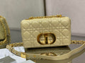 DIOR SMALL DIOR CARO BAG GOLD STONE SUPPLE CANNAGE CALFSKIN – DOB118