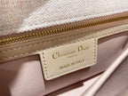 DIOR SMALL DIOR CARO BAG ROSE DES VENTS SUPPLE CANNAGE CALFSKIN – DOB075