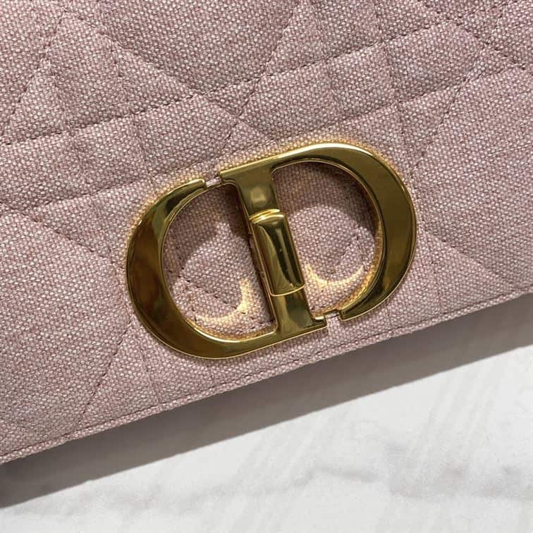 DIOR SMALL DIOR CARO BAG ROSE DES VENTS SUPPLE CANNAGE CALFSKIN – DOB075