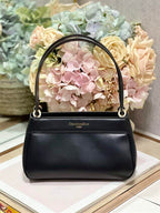 DIOR SMALL DIOR KEY BAG BLACK BOX CALFSKIN – DOB021