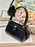 DIOR SMALL DIOR KEY BAG BLACK BOX CALFSKIN – DOB021