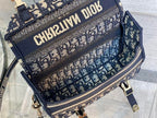 DIOR SMALL DIORCAMP BAG BLUE DIOR OBLIQUE EMBROIDERY – DOB076