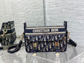 DIOR SMALL DIORCAMP BAG BLUE DIOR OBLIQUE EMBROIDERY – DOB076