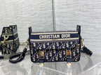 DIOR SMALL DIORCAMP BAG BLUE DIOR OBLIQUE EMBROIDERY – DOB076