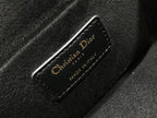 DIOR SMALL DIORTRAVEL VANITY CASE BLACK CANNAGE LAMBSKIN – DOB123