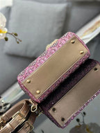 DIOR SMALL LADY DIOR PINK BAG – DOB039