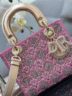 DIOR SMALL LADY DIOR PINK BAG – DOB039