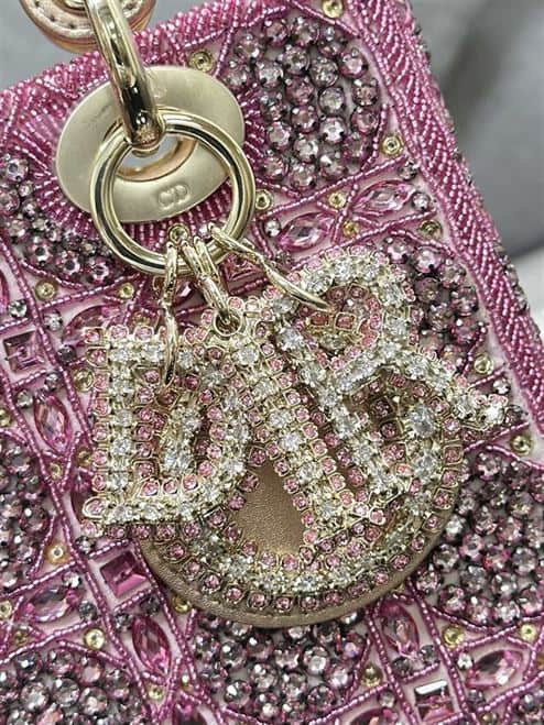 DIOR SMALL LADY DIOR PINK BAG – DOB039