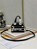 DIOR VIBE ZIP BOWLING MICRO BAG BLACK CALFSKIN – DOB095