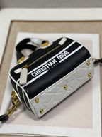 DIOR VIBE ZIP BOWLING MICRO BAG BLACK CALFSKIN – DOB095
