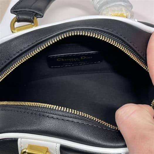 DIOR VIBE ZIP BOWLING MICRO BAG BLACK CALFSKIN – DOB095