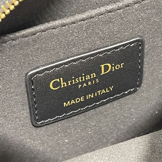 DIOR VIBE ZIP BOWLING MICRO BAG BLACK CALFSKIN – DOB095