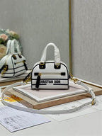 DIOR VIBE ZIP BOWLING MICRO BAG WHITE CALFSKIN – DOB094