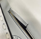 FENDI BAGUETTE CAMELLIA SELLERIA BAG WITH OVERSIZE TOPSTITCHING – F027
