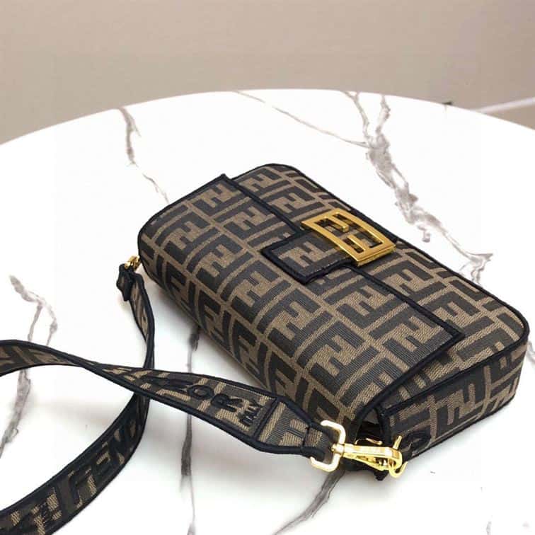 FENDI BAGUETTE JACQUARD FF FABRIC BAG –  F001