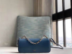 FENDI FIRST SIGHT BLUE LEATHER MINI BAG – F032