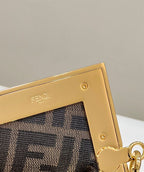 FENDI FIRST SMALL ACID GREEN LEATHER BAG – F046