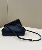 FENDI FIRST SMALL BLACK LEATHER BAG – F005