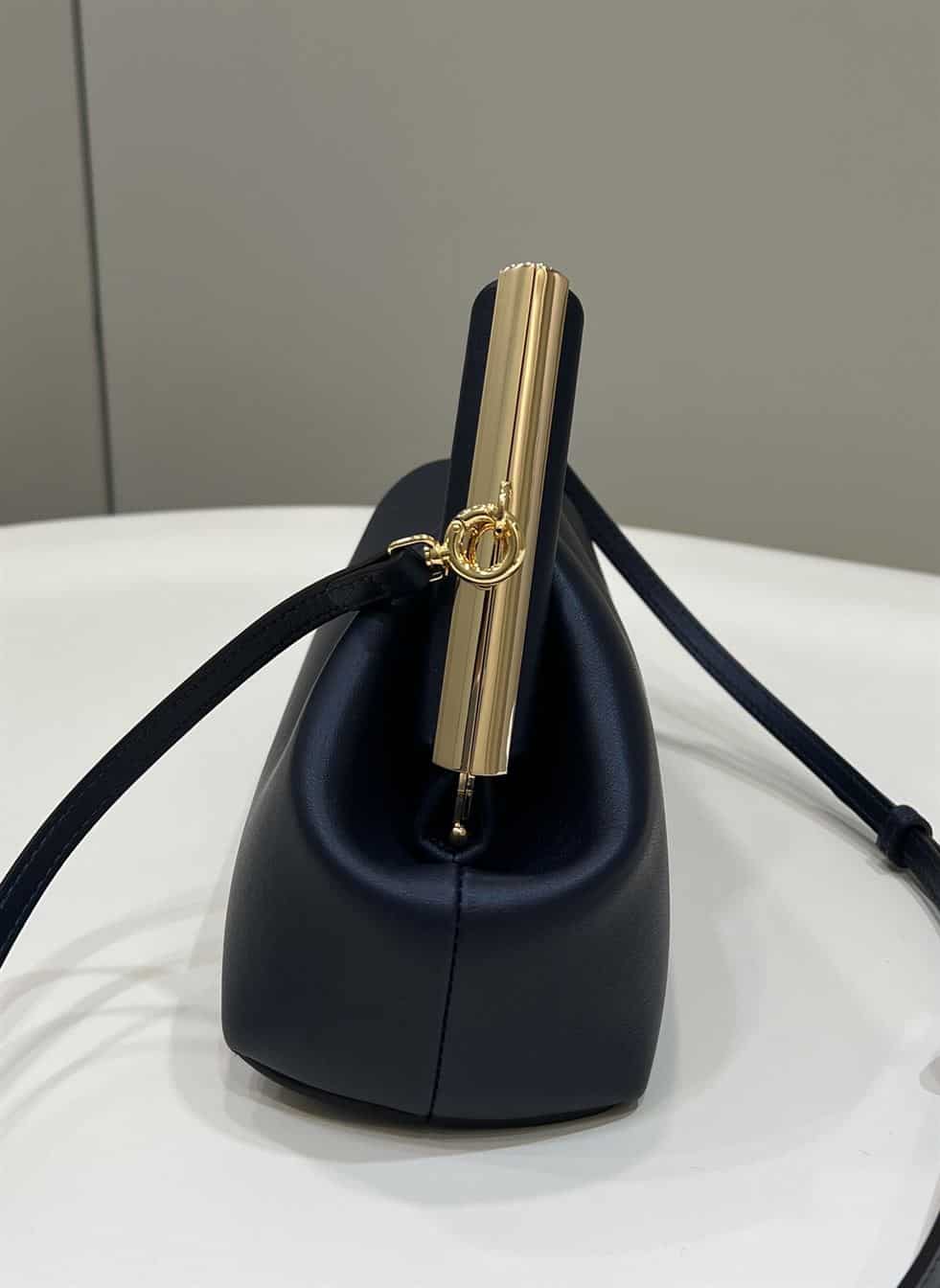 FENDI FIRST SMALL BLACK LEATHER BAG – F005