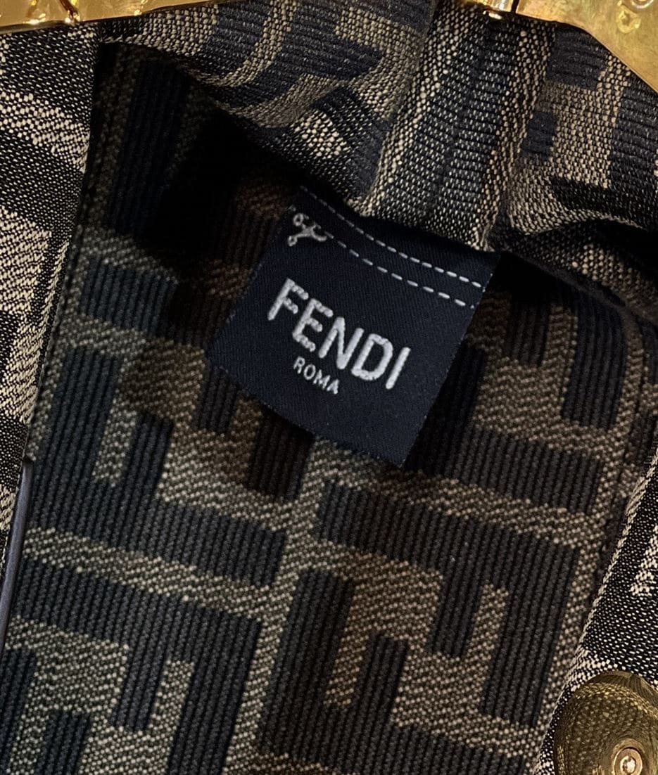 FENDI FIRST SMALL DOVE GREY LEATHER BAG – F050