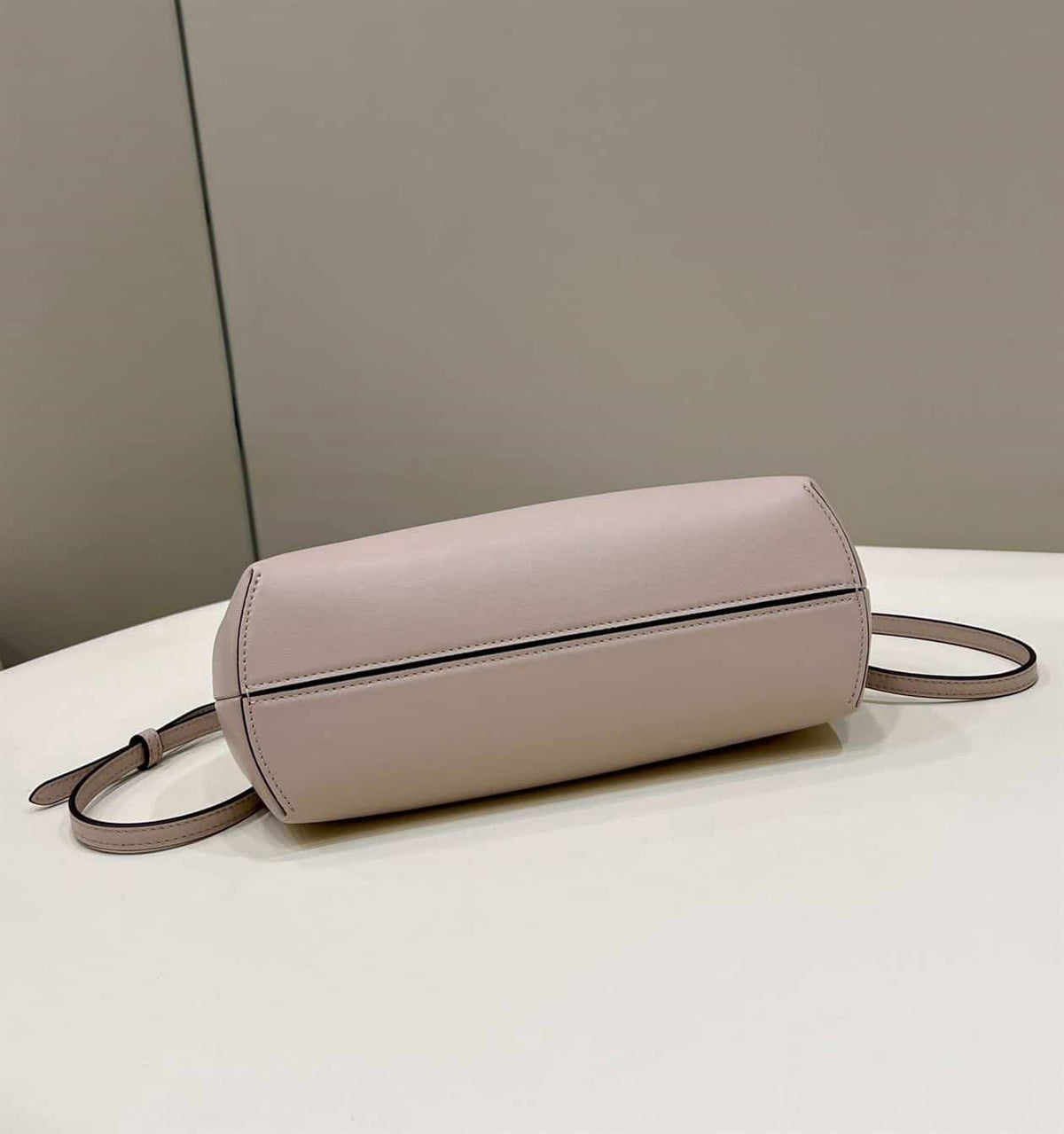 FENDI FIRST SMALL DOVE GREY LEATHER BAG – F050