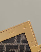 FENDI FIRST SMALL DOVE GREY LEATHER BAG – F050