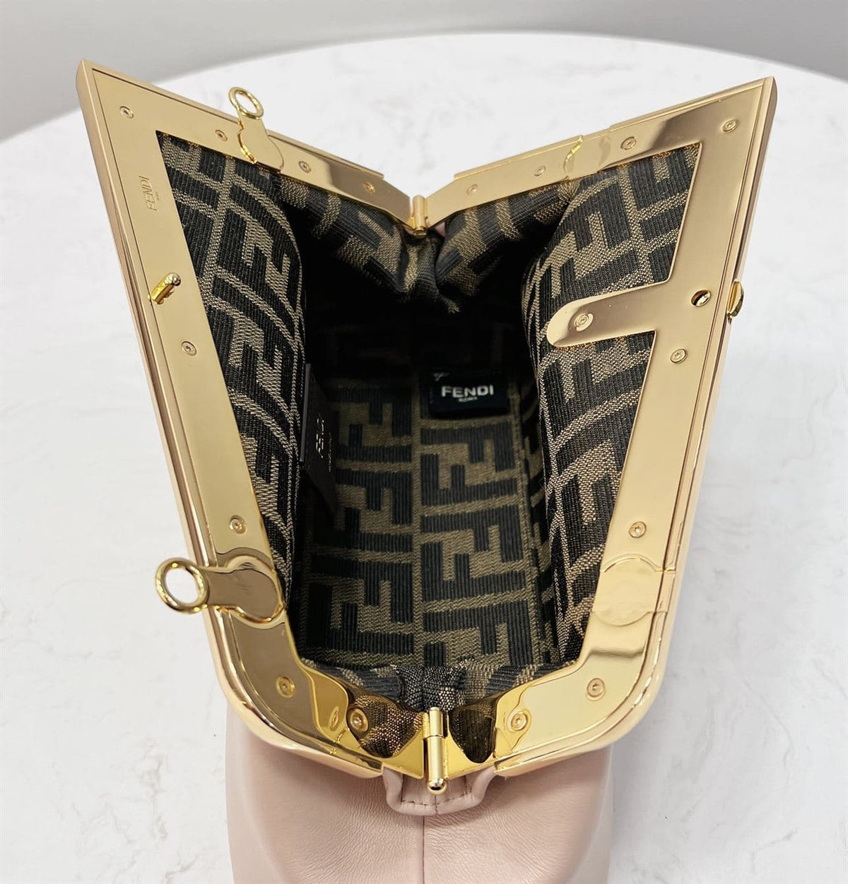FENDI FIRST SMALL PINK LEATHER BAG – F007