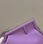 FENDI FIRST SMALL PURPLE LEATHER BAG – F048