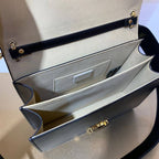 FENDI KAN I BLACK LEATHER BAG – F004