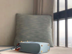 FENDI MINI SUNSHINE SHOPPER LIGHT BLUE LEATHER MINI BAG – F011