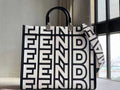 FENDI SUNSHINE MEDIUM TWO TONE LEATHER FENDI BY MARC JACOBS SHOPPER BAG – F041