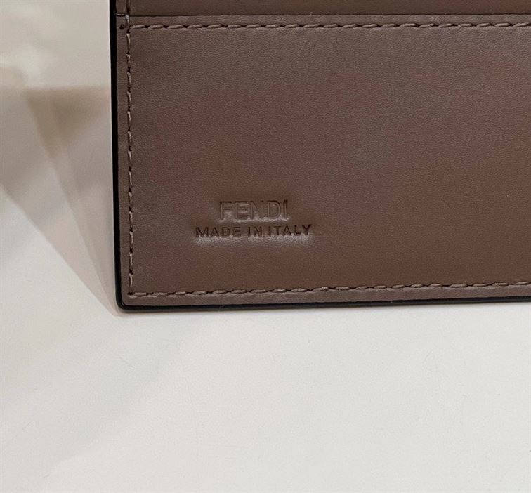 FENDI WALLET ON CHAIN WITH POUCHES BROWN LEATHER MINI BAG – F056