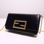 FENDI WALLET ON CHAIN WITH POUCHES BLACK MINI BAG – F054