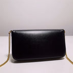 FENDI WALLET ON CHAIN WITH POUCHES BLACK MINI BAG – F054