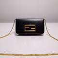 FENDI WALLET ON CHAIN WITH POUCHES BLACK MINI BAG – F054