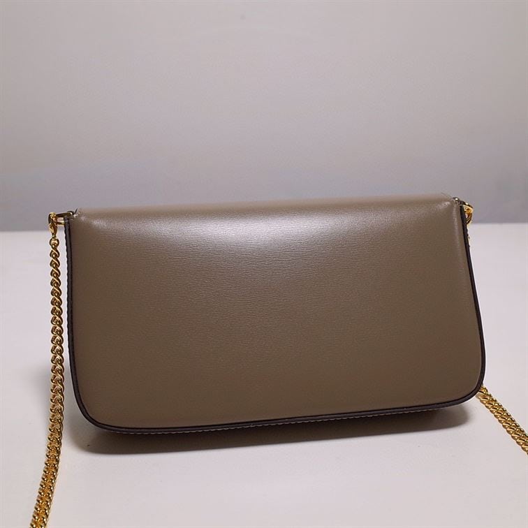 FENDI WALLET ON CHAIN WITH POUCHES BROWN MINI BAG – F055