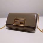 FENDI WALLET ON CHAIN WITH POUCHES BROWN MINI BAG – F055