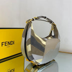 FENDIGRAPHY MEDIUM LEATHER BAG WITH MULTICOLOUR INLAY – F024
