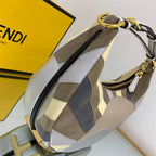 FENDIGRAPHY MEDIUM LEATHER BAG WITH MULTICOLOUR INLAY – F024